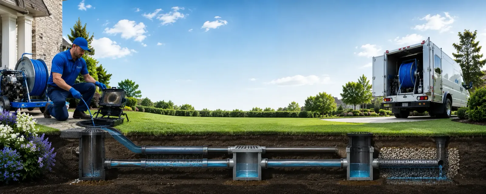 Outdoor drain cleaning information for Woodbine, NJ